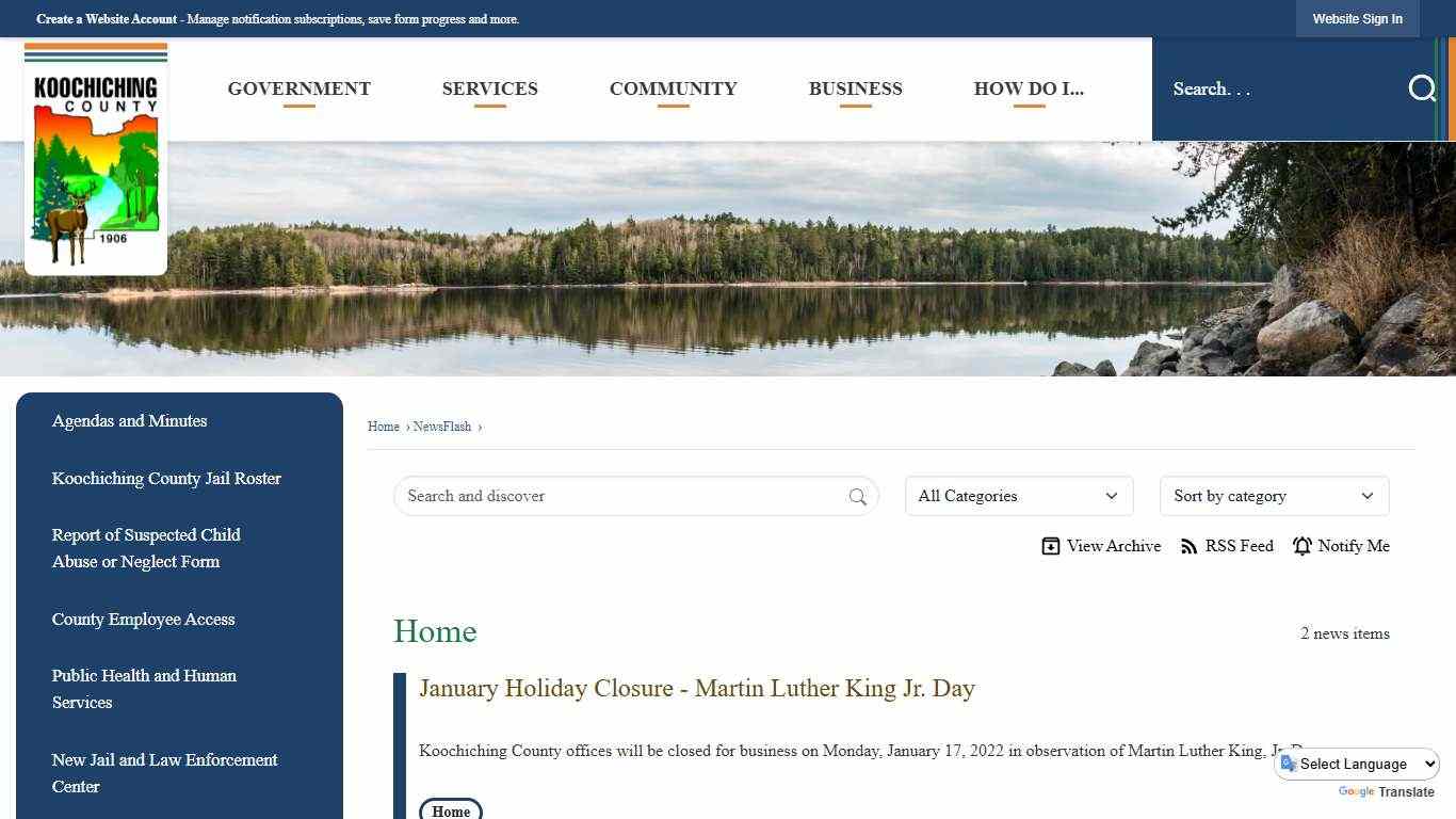 News Flash • Koochiching County, MN