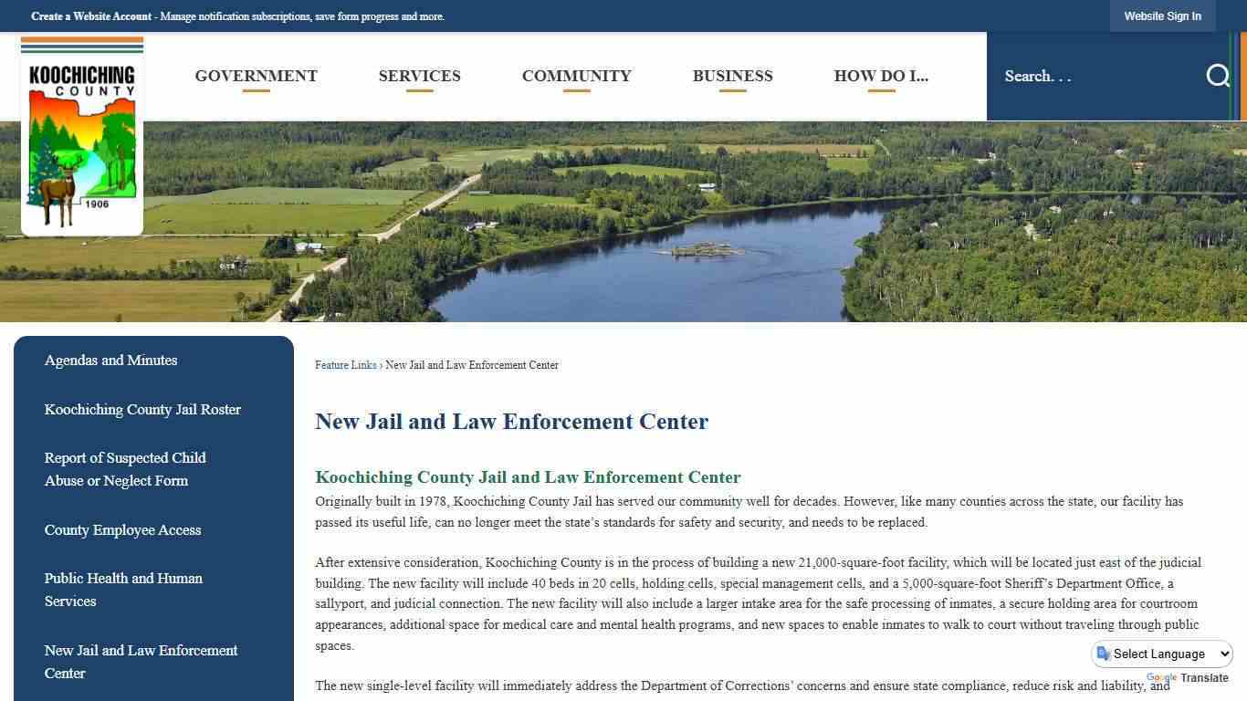 New Jail and Law Enforcement Center | Koochiching County, MN